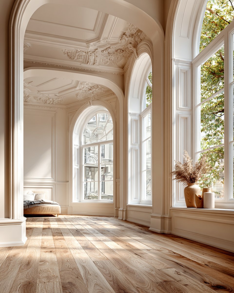 Input — empty baroque room